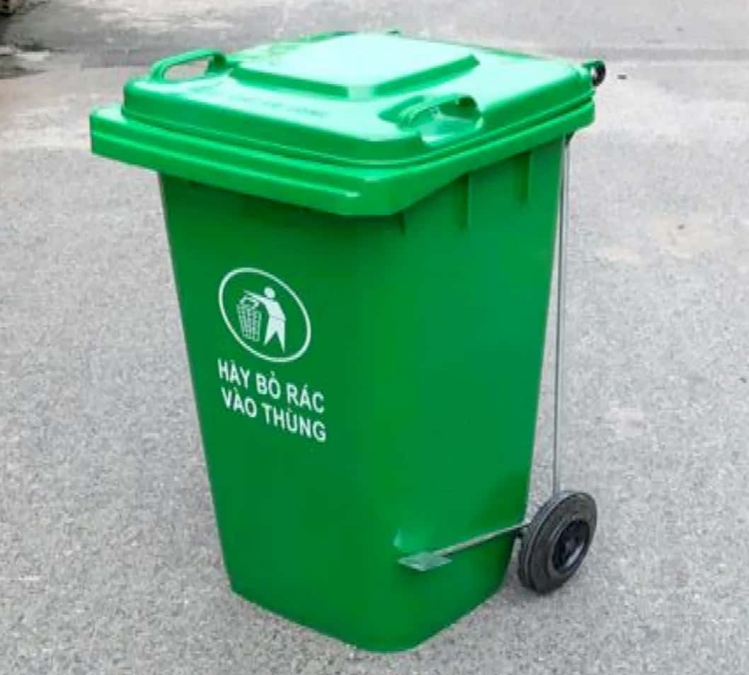 Thùng Rác Đạp Chân 240 Lít