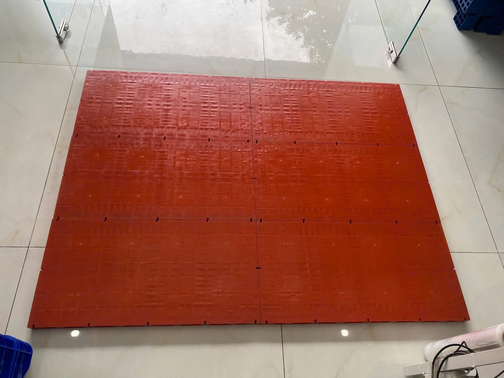 Pallet Nhựa Lót Sàn Không Chân Mặt Bít - Cam-2
