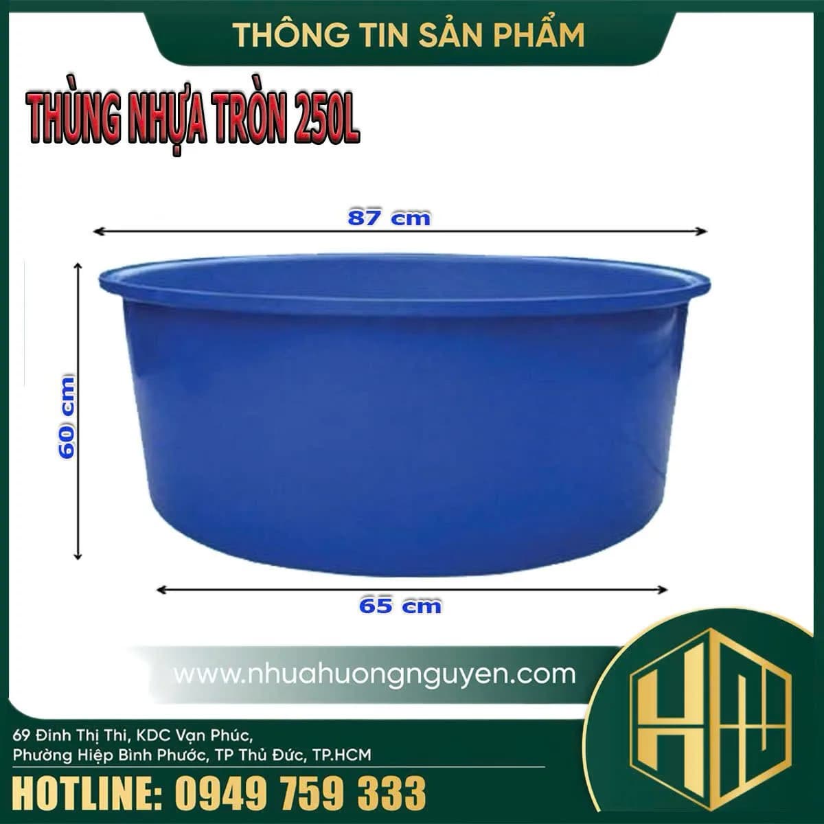 Thùng Nhựa Tròn-2