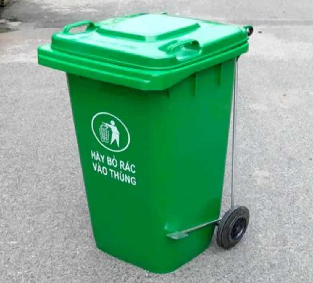 Thùng Rác Đạp Chân 240 Lít