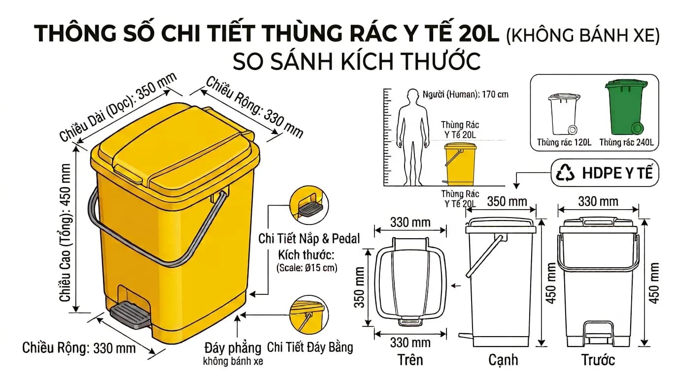 20-Liter Medical Waste Bin-2