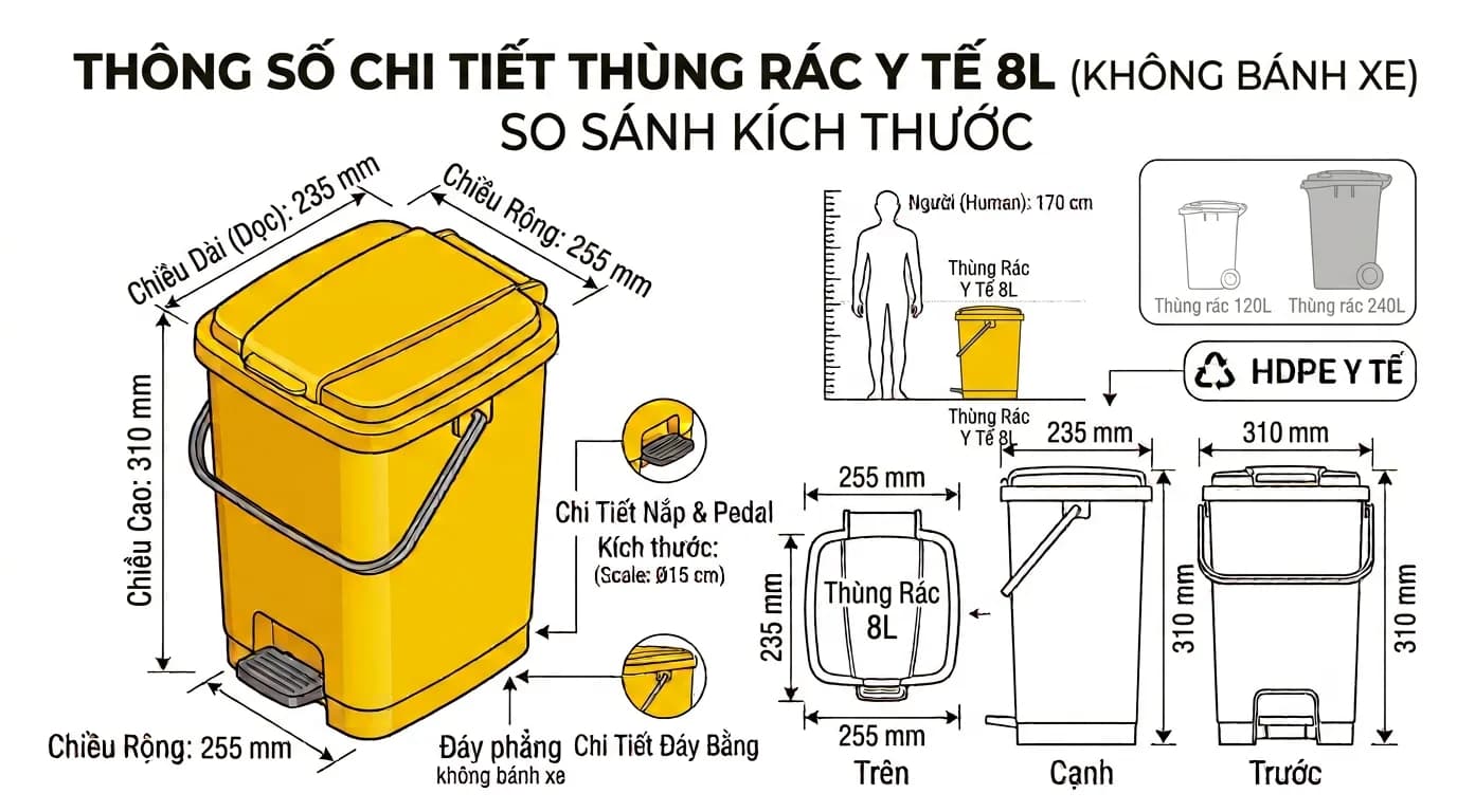 8-Liter Medical Waste Bin-3