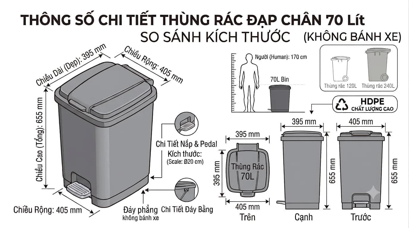70-Liter Foot Pedal Waste Bin-2
