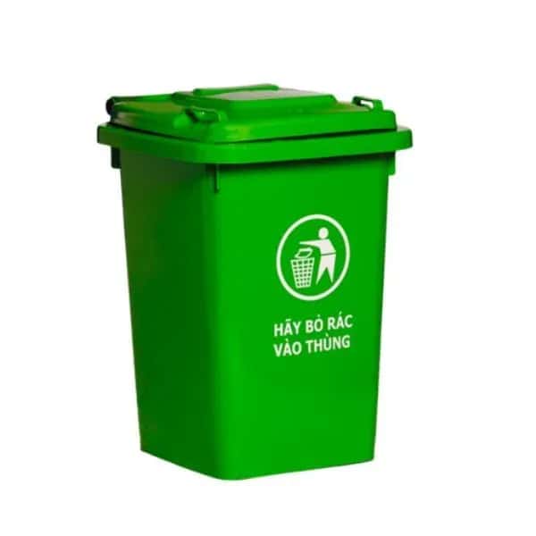 60-Liter Plastic Waste Bin