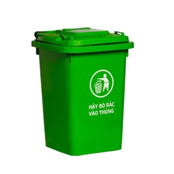 60-Liter Plastic Waste Bin