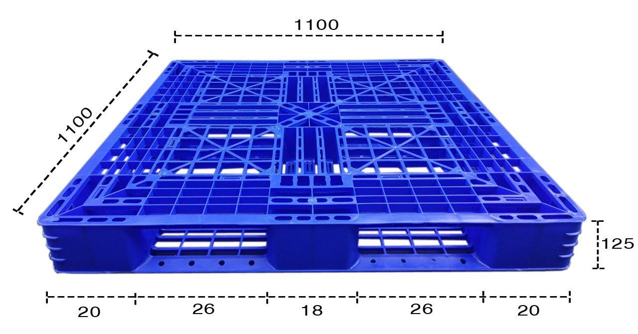 Pallet chữ thập 1100 x 1100 x 125mm